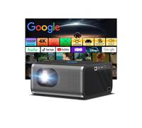 【Built-in Apps/4K Supported】Smart Projector with WiFi and Bluetooth,Auto Focus & Keystone, DoIby Audio with Dual Speaker,Native 1080P Outdoor Home Movie Projector