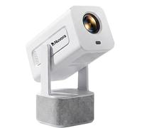 [Built-in Apps & Auto Keystone] Smart Mini Projector 350 ANSI, Native 1080P Full HD 4K Supported, WiFi & Bluetooth, With Android, 270° Rotatation with Dolby Dual Speakers, Projector For Bedroom