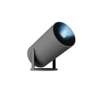 [Built-in Apps] Mini Projector with WIFI 6 and Bluetooth, 4K 1080P Support Portable Projector 180° Rotatable 130'' Screen Movie Projector Auto Keystone Compatible for Laptop, PC, Smartphone (Gray)