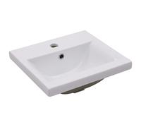 Built-in Basin Ceramic Square White Bathroom Washroom Sink Multi Sizes vidaXL