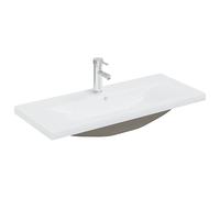 Built-in Basin with Faucet Bathroom Sink Unit Sink Basin Ceramic White vidaXL