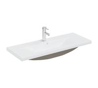 Built-in Basin with Faucet Bathroom Sink Unit Sink Basin Ceramic White vidaXL