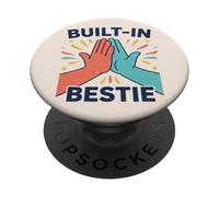 Built In Bestie Valentines Day Sibling Bond PopSockets Adhesive PopGrip