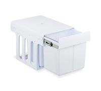 Built-In Bin Waste Cupboard Under Sink Pull-Out Dustbin Rubbish Disposal White