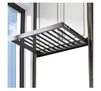 Built-in Closet Pullout Storage Racks,Aluminum Invisible Drying Rack Above Washing Machine,for Hanging Pants Ties Scarves(55x56-61cm)