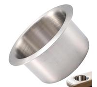 Built-in Drop-In Cup Holder for Glasses Stainless Steel Silver | Table Cup Holder Insert for Sofa, Coffee Table, Lounge Chair, Car, Yacht, Camper, Truck, Boat