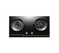 Built-in Dual-purpose 2 Burners Gas Hob,Table Top Cooker NG/LPG Cooker,Flame Failure Protection,Cast Iron Pan Support(LPG)