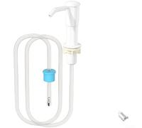 Built In Liquid Soap Dispenser For Kitchen Sink With Long Flexible Hose One Second Operation Fits 26 To 40 Mm Opening Diameter Abs Construction 360 Degree Adjustable Head Steel Gray(D)