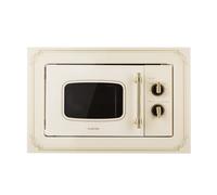 Built in Microwave Grill Kitchen Retro 20 L 1000 W Defrost Stainless Steel Ivory