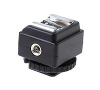 Built-In PC Sync Socket Camera Hot Shoe Mount Adapter Video Accessory Bracket for Canon Flash to Camera