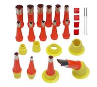 Built-in Rubber Nozzle Tool Kit Caulking Tool Kit Caulking Extension Nozzle Caulking Nozzle Stainless Steel Caulking Nozzles Sealant Finishing Tool for Door Window