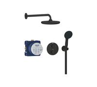 Built-in shower set - 1 + 2 jets - Thermostatic mixer - GROHE - 348832430 - Black