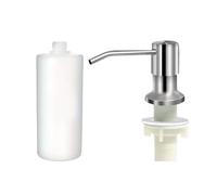 Built-in Soap Dispenser - Refillable Sink with Liquid Pump Stainless Steel | Under the Counter Soap Container for Household Sinks, Integrated Liquid Storage System for House Cleaning