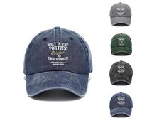 Built in The Forties Hat， Original Unrestored All Parts Still in Working Order Classic Print Baseball Caps Hats for Men Women, Blue, 1