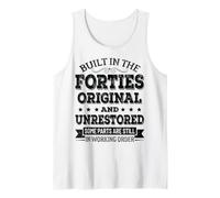 Built in The Forties Original and Unrestored Vintage 1940s Tank Top