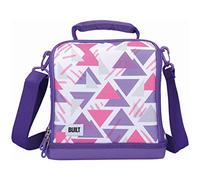 Built Insulated Lunch Bag with The Active Design, Polyester/PEVA, Purple/White, 18.5 x 24 x 26 cm