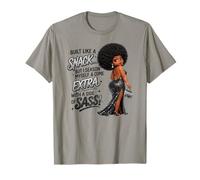 Built Like A Snack Extra with A Side of Sass Melanin Queen T-Shirt