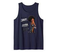 Built Like A Snack Extra with A Side of Sass Melanin Queen Tank Top