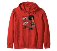 Built Like A Snack Extra With A Side Of Sass Melanin Queen Zip Hoodie