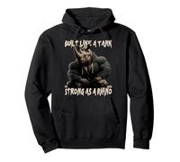 built like a tank strong as a rhino Pullover Hoodie