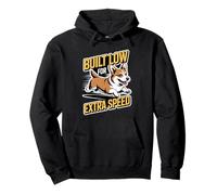 Built Low for Extra Speed - Cardigan Welsh Corgi Running Pullover Hoodie