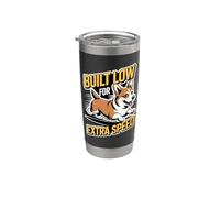 Built Low for Extra Speed - Cardigan Welsh Corgi Running Stainless Steel Insulated Tumbler