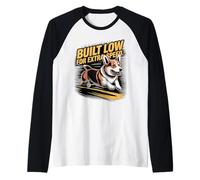 Built Low for Extra Speed - Fast Cardigan Welsh Corgi Raglan Baseball Tee