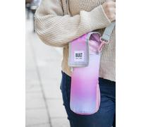 Built New York BUILT Insulated Bottle Bag with Shoulder Strap and Food-Safe Thermal Lining - 'Interactive' - Pink - Cotton