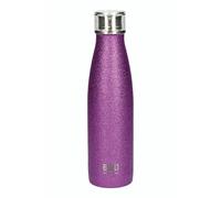 Built Perfect Seal Leakproof Insulated Water Bottle/Thermal Flask, Stainless Steel, 480 ml, Purple Glitter
