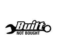 Built Not Bought Car Sticker Waterproof Decal Fashion Personality Creative(Black)