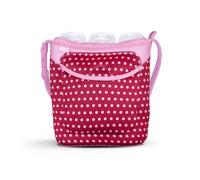 Built NY Three Bottle Tote Baby Pink Mini Dots
