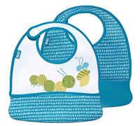 Built NY Toddler Bib Dribble Dots (Set of 2, Blue)