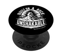 Built on a Rock Unshakable Matthew 7:24-25 PopSockets Adhesive PopGrip