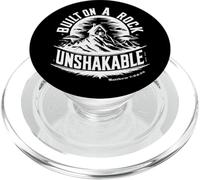 Built on a Rock Unshakable Matthew 7:24-25 PopSockets PopGrip for MagSafe