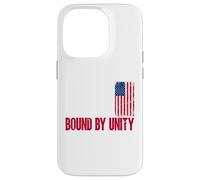 Built on Bravery Design - Bound by Unity USA Flag Graphic Case for iPhone 14 Pro