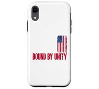 Built on Bravery Design - Bound by Unity USA Flag Graphic Case for iPhone XR