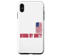 Built on Bravery Design - Bound by Unity USA Flag Graphic Case for iPhone XS Max