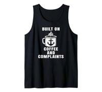 Built On Coffee and Complaints Veteran Sailor Dad Grandpa Tank Top