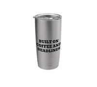 Built On Coffee and Deadlines Stainless Steel Insulated Tumbler