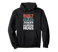 Built On Dad Jokes And Daughter Hugs Funny Father's Day Pullover Hoodie