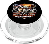 Built on Grit Not Permission Patriotic American Grit Pride PopSockets PopGrip for MagSafe