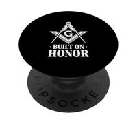 Built on Honor Masonic Square and Compass PopSockets Adhesive PopGrip