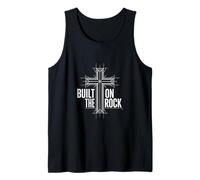 Built on Rock Christian Cross Bold Faith Tank Top