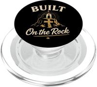 Built on Rock Christian faith for God Bible Sunday school PopSockets PopGrip for MagSafe