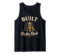 Built on Rock Christian Faith for God Bible Sunday School Tank Top