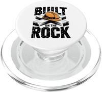 Built on the Rock Christian Faith Construction Worker PopSockets PopGrip for MagSafe