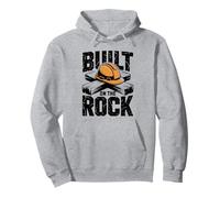Built on the Rock Christian Faith Construction Worker Pullover Hoodie