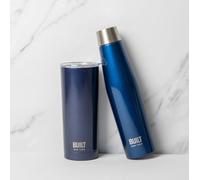 BUILT Perfect Seal 540ml Hydration Bottle and 590ml Double Walled Travel Mug Set - Midnight Blue BUILT New York Blue One Size