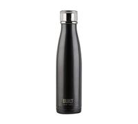Built Perfect Seal Double-Walled Insulated Stainless Steel Water Bottle, 480 ml, Charcoal