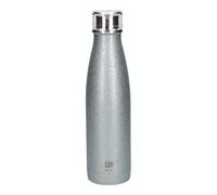 Built Silver Glitter 500ml Stainless Steel Water Bottle Silver